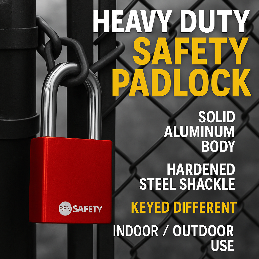 Red Lock Out Locks Aluminum - View 4