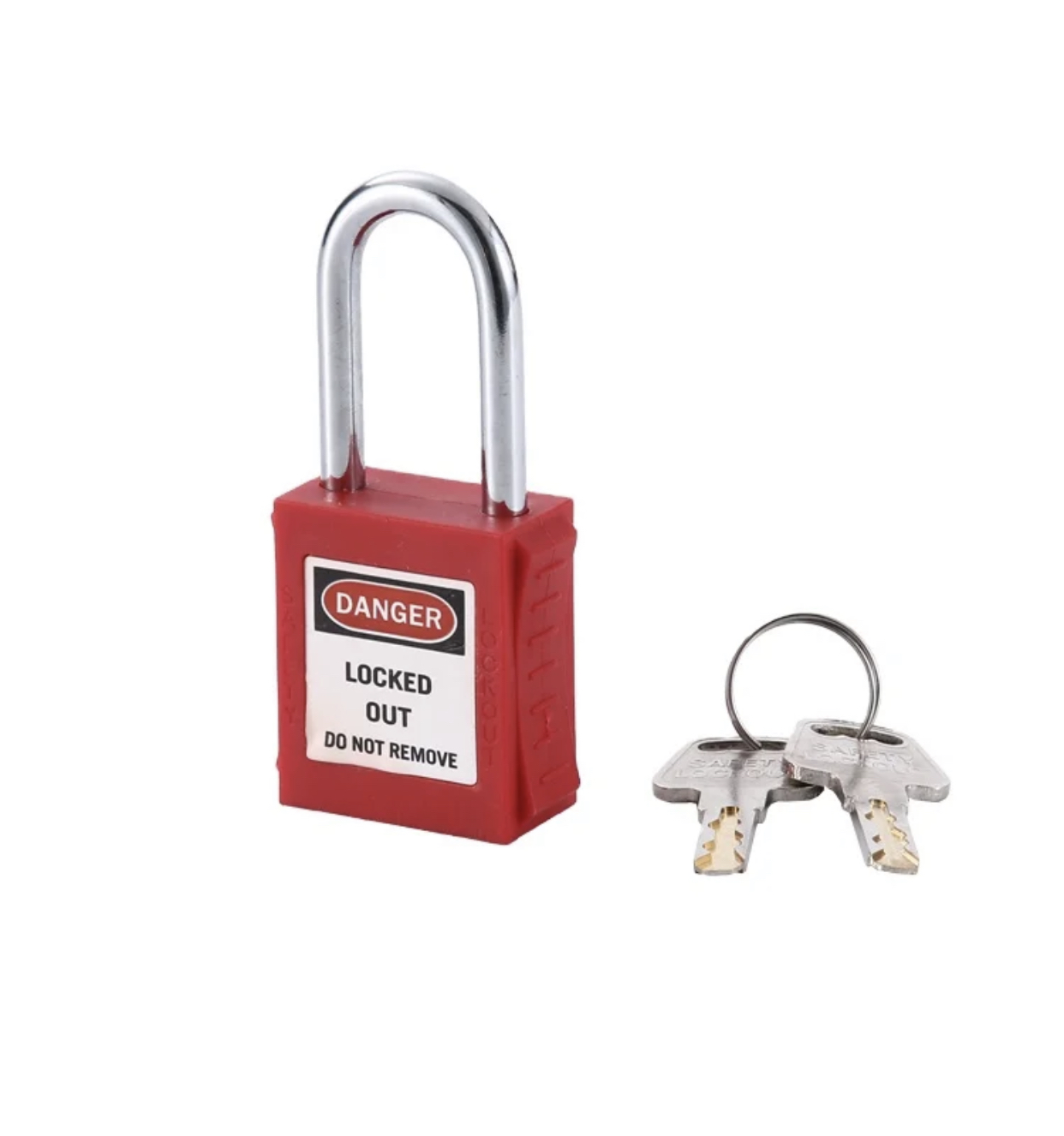 Red Lock Out Locks Plastic